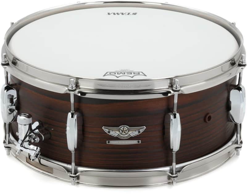 Tama TLJC146 STAR Reserve Solid Japanese Cedar 14 x 6-inch Snare Drum - Burnt Oiled Cedar (TLJC146BOCd2) image 1