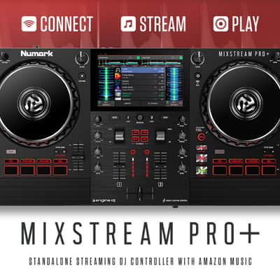 Numark Mixstream Pro+ DJ Controller For Amazon Music, Serato & Virtual DJ w/ Mixer, Touchscreen, WiFi, Speaker image 14