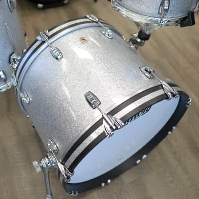 Ludwig Classic Maple Custom Build 3-PC Shell Pack 12/14/20 (Silver Sparkle w/ Resa-Coat Interior) image 5