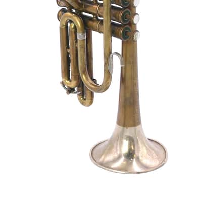 1952 Olds Studio Cornet in Raw Brass w/Nickel flare image 4