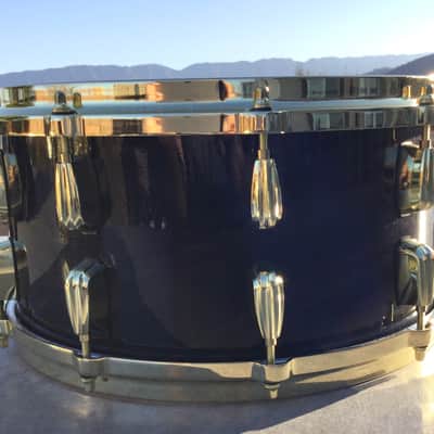 Scott’s Custom Drums 7”x14” maple single ply steambent snare drum “Slingerland radio king tribute” 2025 - Ebony stain lacquer image 3