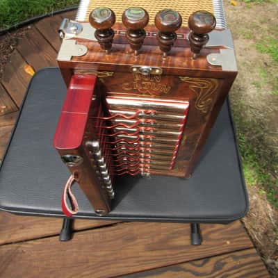 Bon Cajun Cajun accordion - Curly Walnut image 5