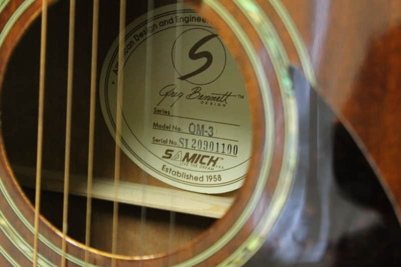 Samick Greg Bennett OM-3 Acoustic Guitar INV#29989 | Reverb