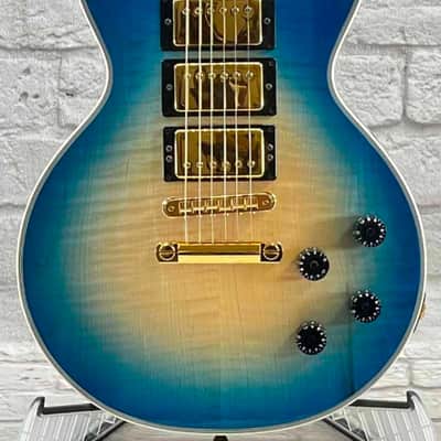 2001 The Heritage H-157 Custom 3-Pickup Neptune Blue Burst image 1