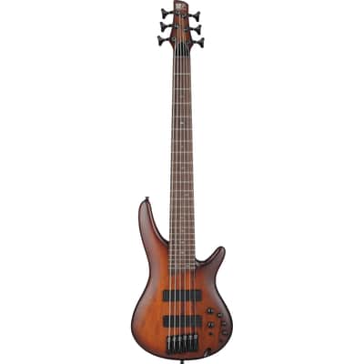 Ibanez SR506A SR Standard 6-String Electric Bass - Mahogany Brown Burst image 2