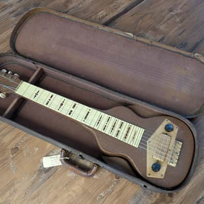 1940 Gibson Mastertone Special Vintage Lap Steel Guitar Brown W/OSSC CLEAN! image 2