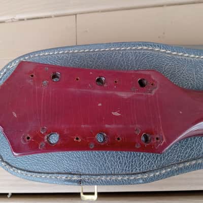 Vintage 1963 Gretsch Corvette Electric Guitar Husk Project w/ Pickups, Hagstrom Case! image 14
