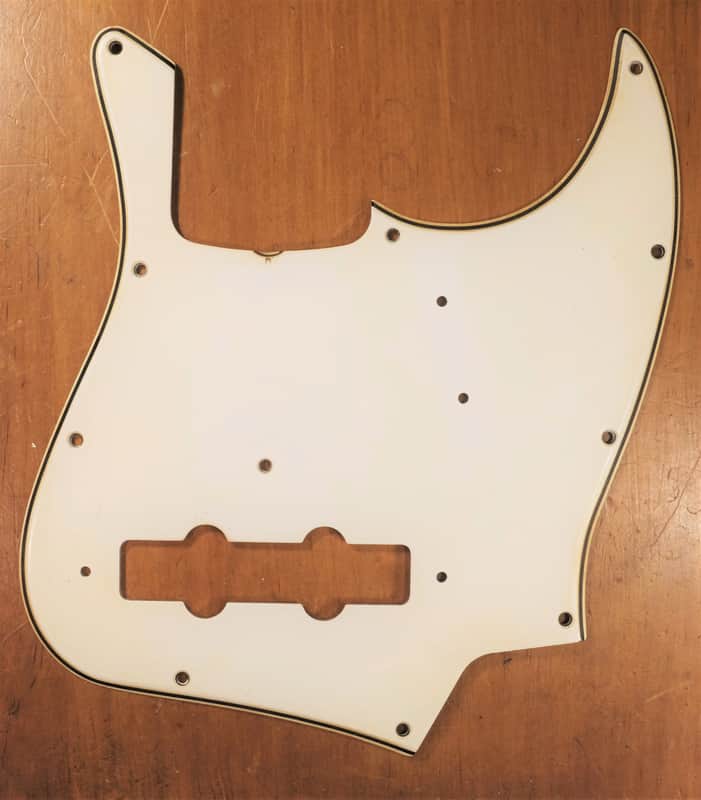 Fender Jazz Bass Pickguard 1967 - W/B/W, VG+ Condition image 1