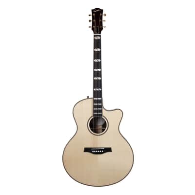 Godin Connaisseur MJ Acoustic-Electric Guitar - Natural w/Case - Open Box image 2
