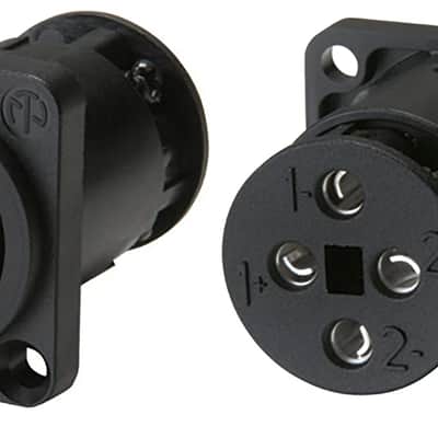 NEUTRIK speakON Panel Mount Jacks / Twist Lock Speaker Connectors-NL4MP-ST / 4 image 1