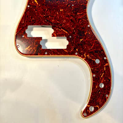 Vintage ‘60’s Style Celluloid Nitrate Tortoise Fender Precision Bass Pickguard Celluloid Tortoiseshell Custom Relic'd image 5