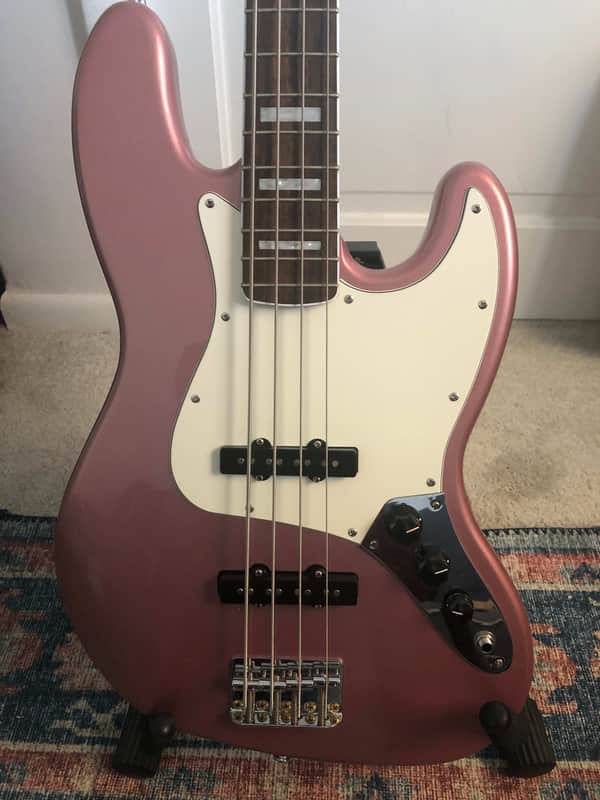 Squier Jazz bass 2022 - Burgundy Mist image 1