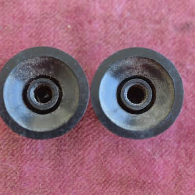 Vintage 1968 Gibson Witchhat Knobs Witch Hat Black Gold Inserts Les Paul Custom! image 4