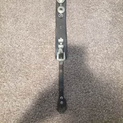 Handmade Thick Leather Guitar Strap 2000's Possibly 90's. - Black image 4