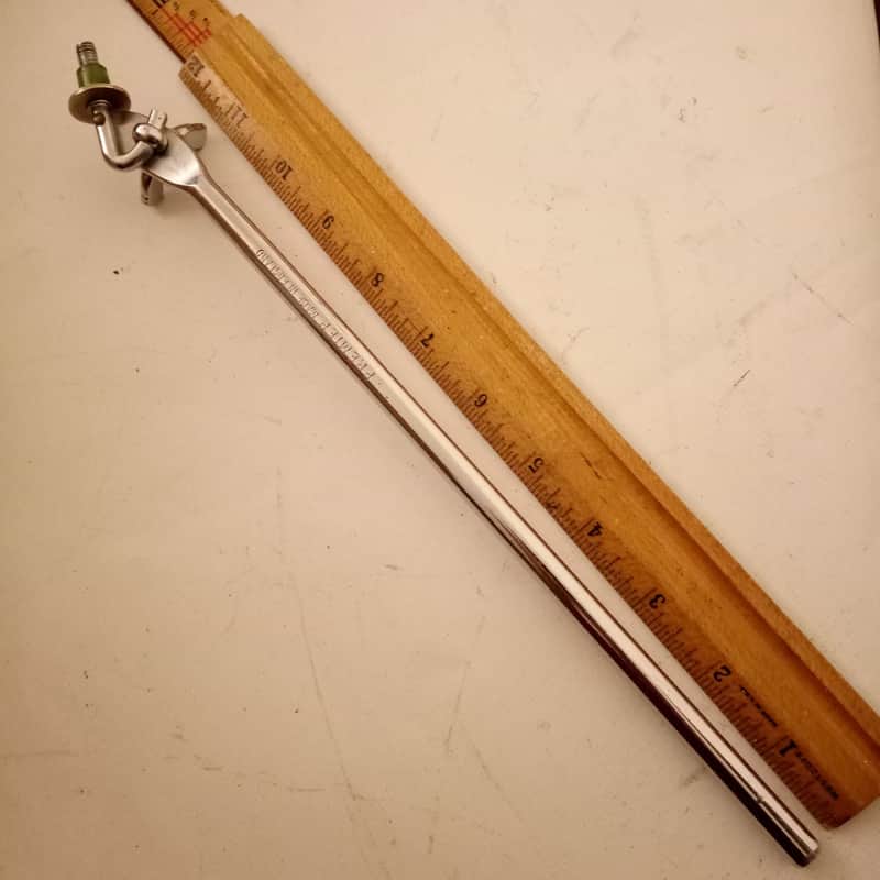 *Premier Straight Cymbal Arm Bass Drum Disappearing Mount 3/8" Vintage 60s Elite image 1