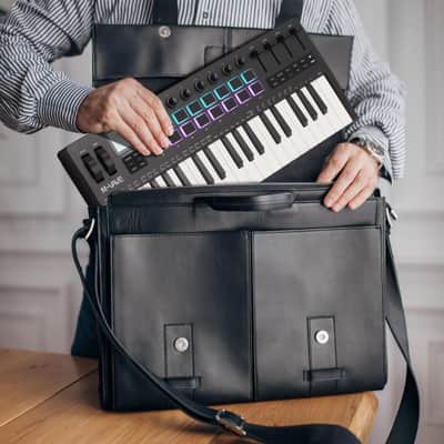 M-vave SMK-37 PRO 37 Key USB MIDI Keyboard Controller With 16 Backlit Drum Pads, Bluetooth Semi Weighted Professional dynamic keybed 8 Knobs and Music Production,Software Included (Price includes the import duty for US buyer) image 7