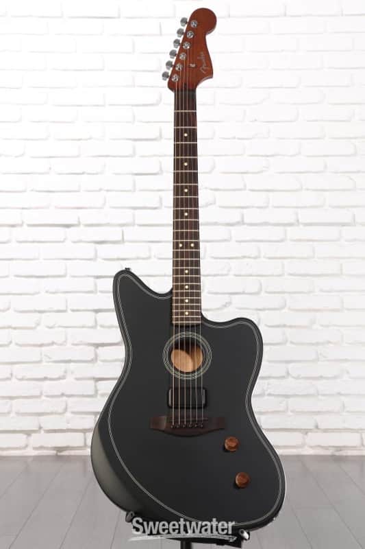 Fender Acoustasonic Standard Jazzmaster Acoustic-electric Guitar - Black (AsJazzSBkd1)