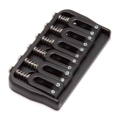 Hipshot 6 String Hardtail Fixed Bridge (Black, .125") image 1