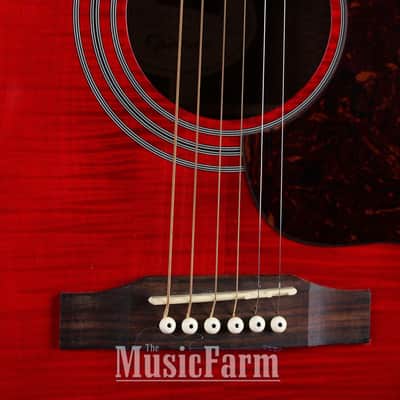 Epiphone Hummingbird Artist Dreadnought Acoustic Guitar Flame
