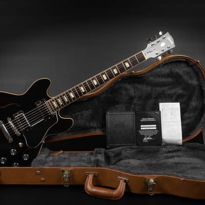 2015 Gibson Memphis ES-339 Block Inlays - Satin Ebony | USA Semi-Hollow Custom Burstbucker Humbucker Pickups 3.35kg | CoA OHSC image 2