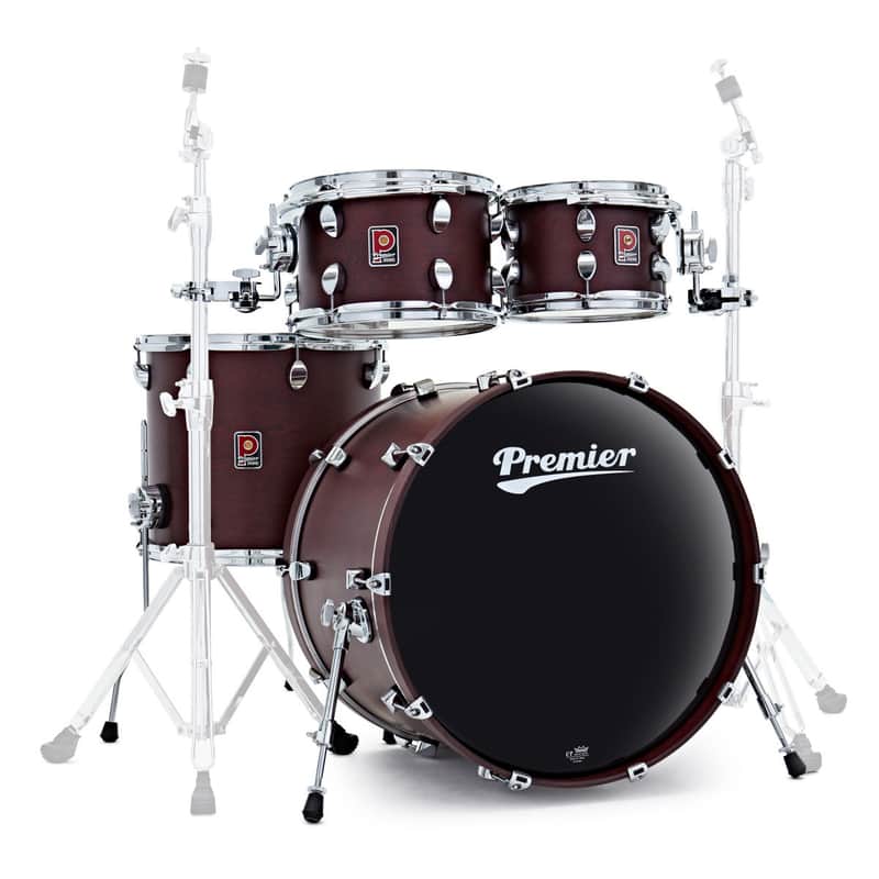 Premier Elite Series 22" 4-Piece Drum Shell Pack Birch Maple Rosewood Satin PEX22-4SPROS image 1