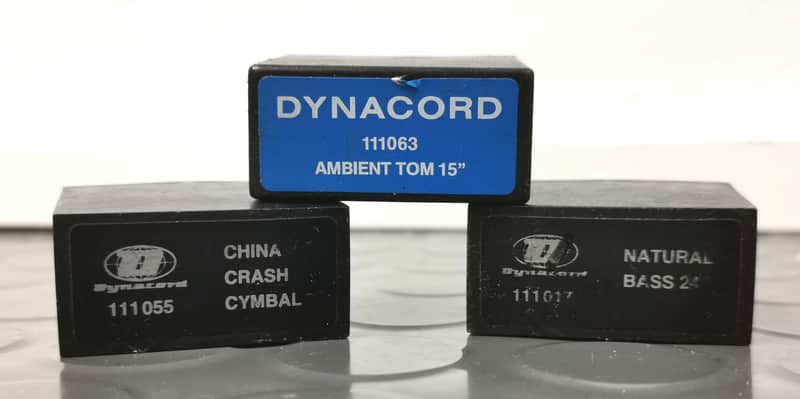 Dynacord Percuter/P20 Modules Natural Bass 24", China Crash Cymbal & Ambient Tom 15" image 1