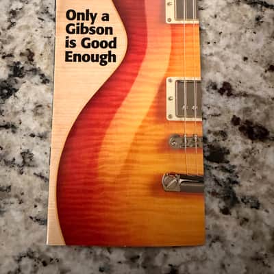 Gibson Brochure 2000s 59'reissue Les Paul J-150 F-5L J-45 Rosewood only a Gibson is good enough image 1