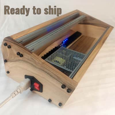 4U Eurorack Case EVA • 84HP • Rails with threaded strips • Walnut / POWERED image 1