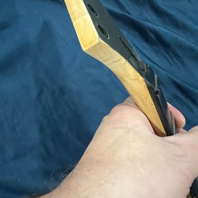 Lasido Jackson style 80s Pointy neck maple with ebony fingerboard image 12