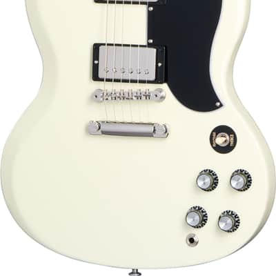 Gibson SG Standard '61 Stop Bar Electric Guitar, Rosewood Fingerboard, Classic White image 9