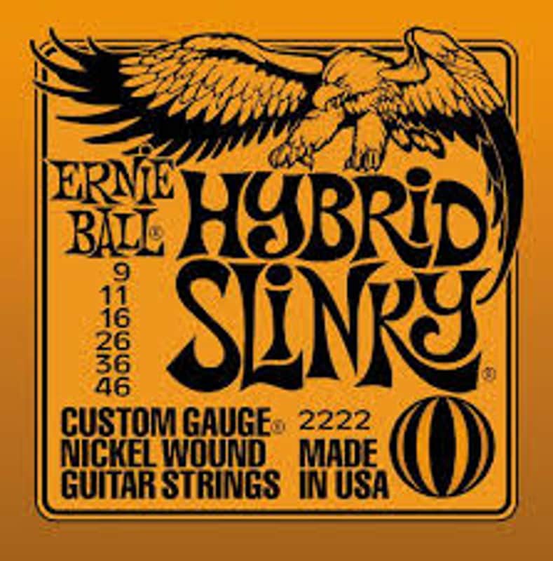 Ernie Ball 2222 Hybrid Slinky Electric Guitar Strings .009-.046 image 1