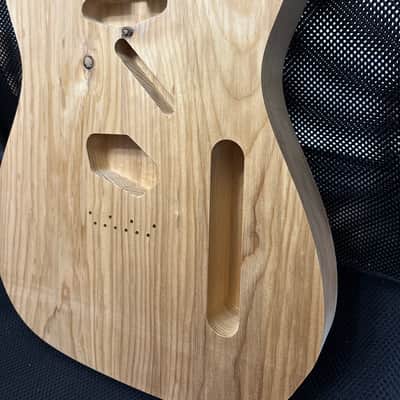 Hades Roasted Maple, roasted knotty Pine Telecaster PineCaster body Raw off the CNC image 7
