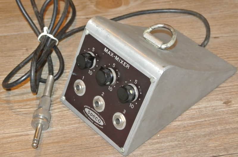 1950's (?) Speco Max-Mixer Three Channel Mixer image 1