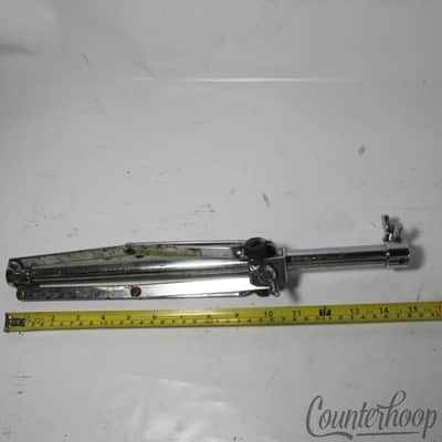 Ludwig Snare Drum/Cymbal Stand Flat Flush-Base Tripod Chrome Chicago Vintage 60s image 4