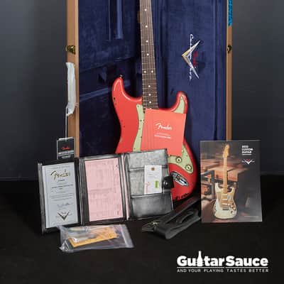 Fender Custom Shop 63 Stratocaster Landau Fiesta Red Over Sunburst 2024 (Cod. 1498UG) image 16
