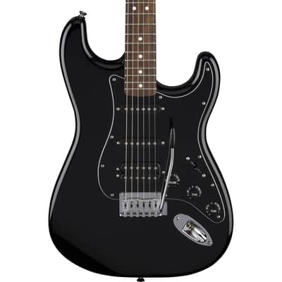 Fender Standard Stratocaster HSS LRL Black image 3