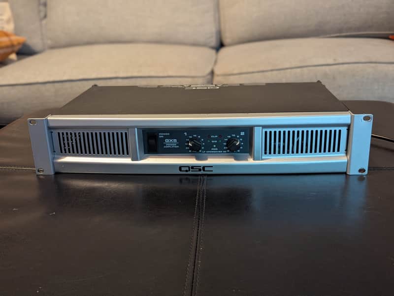 QSC GX5 2-Channel Power Amplifier 2010s - Silver image 1