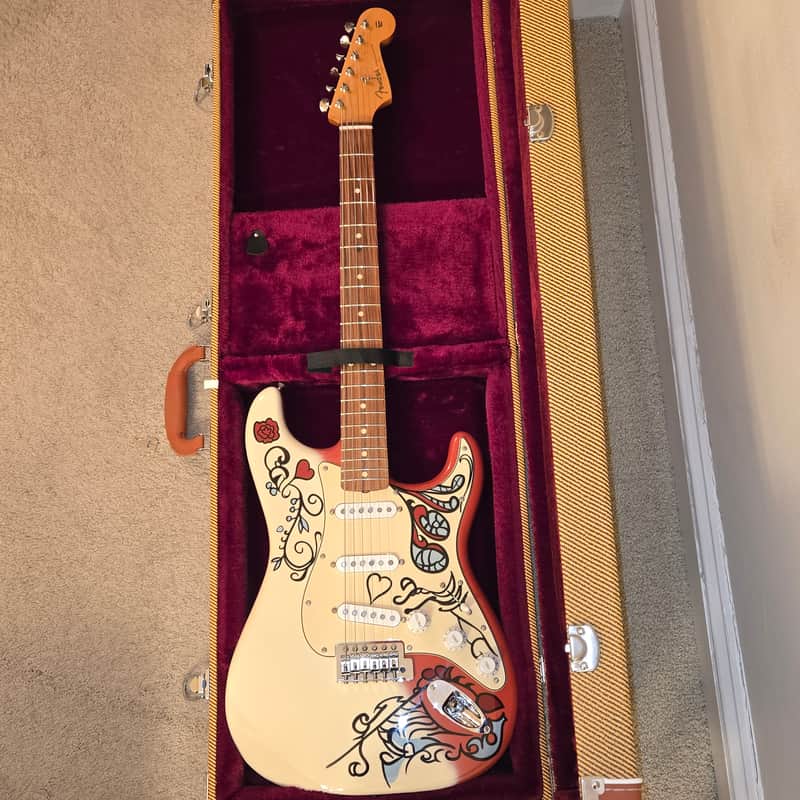 Fender Jimi Hendrix Artist Series Signature Monterey Stratocaster 2017 - 2018 - Monterey Graphic