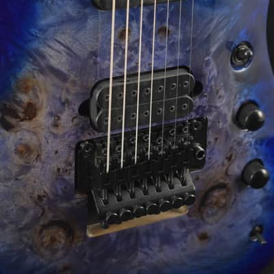 Mint Jackson Pro Series Signature Chris Broderick Soloist 7P Transparent Blue image 3