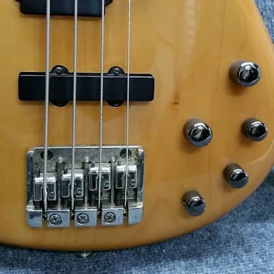 Ibanez SR400 4 string  Vintage Blonde Active Pickups Bass image 2
