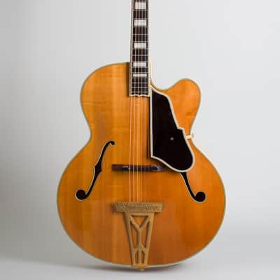 Stromberg  Deluxe Cutaway Arch Top Acoustic Guitar (1954), ser. #635, original brown hard shell case. image 1