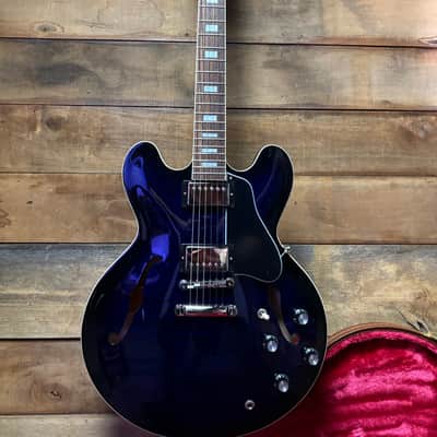2025 Gibson ES-335 Figured Deep Ocean Burst w/case image 5