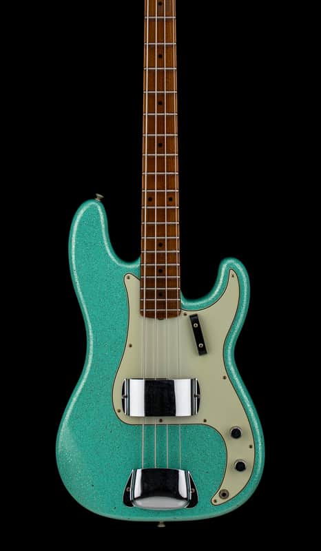 Fender Custom Shop Empire 58 Precision Bass Journeyman Relic - Aged Sea Foam Green Sparkle #88270 image 1