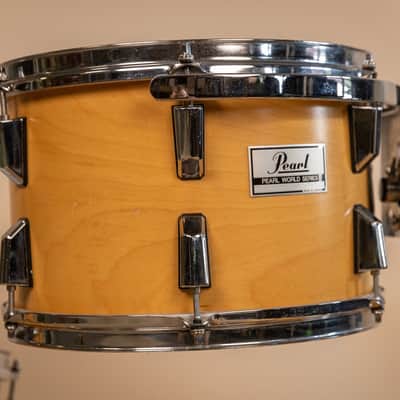 Pearl World Series Natural Satin Drum Set 14x20 8x12 and 14x14 image 18