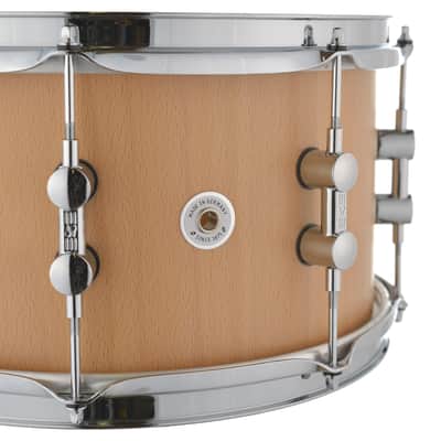 SONOR 13x7" Kompressor Natural Beech Semi-Gloss Finish Snare Drum | 12 Ply 8mm | Made in Germany | NEW  WorldShip Authorized Dealer image 3