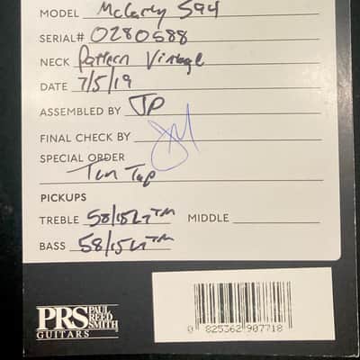 2019 PRS McCarty 594 10 Top - Fire Red Smokeburst image 6