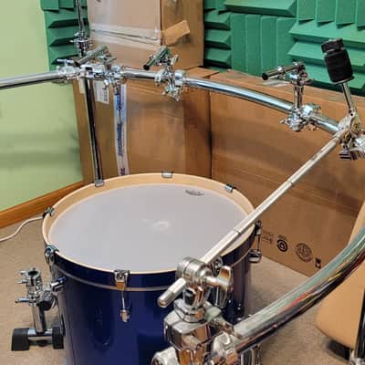 Pearl EXX725S/C717 Export EXX 10 / 12 / 13 / 14 / 16 / 22 / 14x5.5" 7pc Drum Set with Hardware 2013 - 2020 - High Voltage Blue image 8