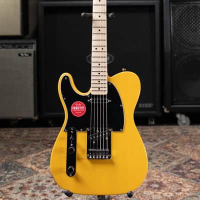 Squier Affinity Series Left-Hand Telecaster Electric Guitar - Butterscotch Blonde image 4