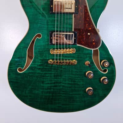 Ibanez AS93FM-TMG Artcore Expressionist 2025 - Present - Transparent Moss Green image 1