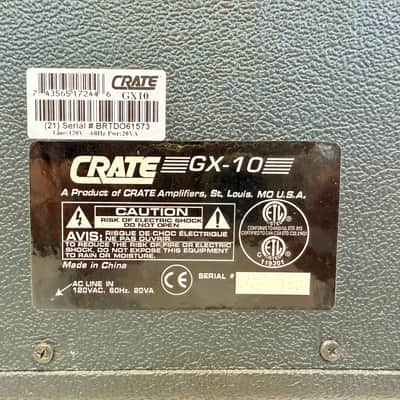 Crate GX-10 10-Watt Solid State Guitar Practice Amplifier w/ Overdrive & Headphone Output 2001-2006 image 7